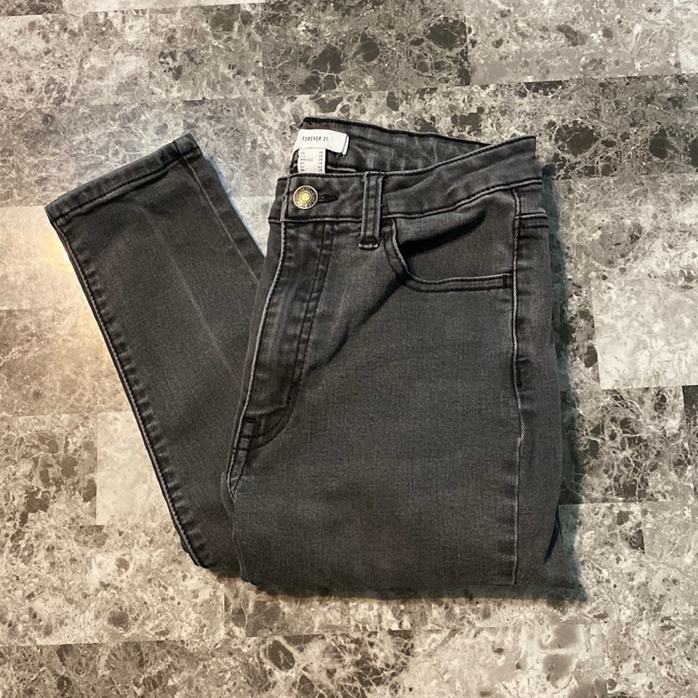 Forever 21 Dark Gray Jeans - Size 28
